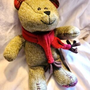 Starbucks Brown and Red Stuffed Animal Teddy Bear